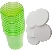 80 Unidades Medicamentos Taza + 80 Tapa medicinal vasos) Medi de Inn